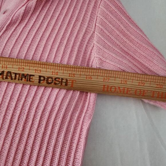 Free People Ryder Knit Romper By Rue Stiic Size S/ M Pink Ribbed Collared Soft - Picture 6 of 11